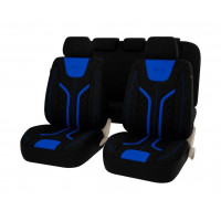 Чехлы lord черно-синий велюр