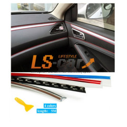 Молдинг декоративный для панели карбон 5м