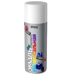 Эмаль универсальная глянцевая, цвет белый (ral 9010), 520/400 мл