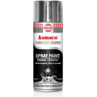 Краска-спрей asmaco pantone877c хром-серебро