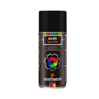 Краска-спрей акриловая черная глянцевая 400мл