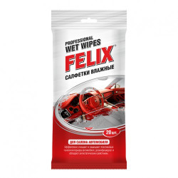 (08048) салфетки влажные felix для салона автомобиля 20шт.