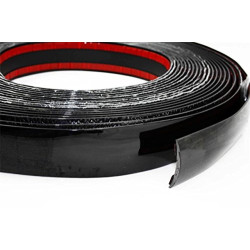 Лента декоративная черная 17 мм (молдинг)