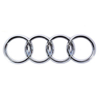 Эмблема ауди хром длина 28см ширина 10см (штырь)