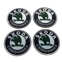 Наклейка на колпак шкода д70 мм