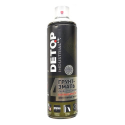 Грунт-эмаль по ржавчине 3 в 1 - 9001 белая - аэрозоль 650 мл detop №4