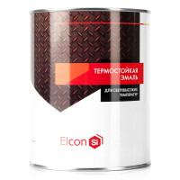 Elcon эмаль термостойкая черная 0,8кг в банках до 1000 c