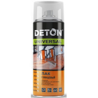 Лак алкидный - глянцевый - аэрозоль 520 мл deton