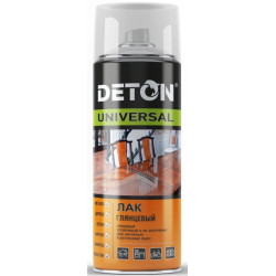 Лак алкидный - глянцевый - аэрозоль 520 мл deton
