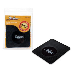 Коврик липучка чёрный большой 138*160 мм (asm-bb-03)