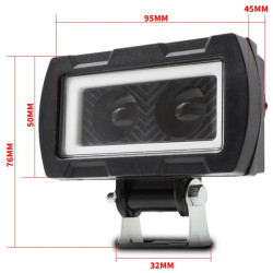 Jr-n-20w фонарь светодиодный 9-36v 95mm*50mm*45mm 4 режима:white(белый)spot/yellow(жёлтый)spot/w+y(