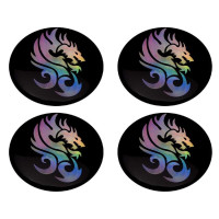 Наклейки на колпаки дракон