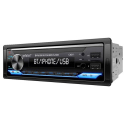 Автомагнитола eplutus ca311 евро разъём, с теплоотводом, bluetooth, 12 в, однодиновая, mp3-mp5, aux