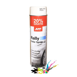 Краска белая глянцевая rally color 600мл