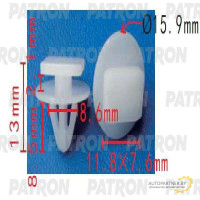 Клипса пластмассовая