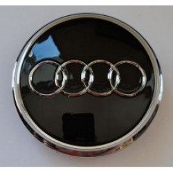 Audi колпачок на ступицу литого диска чёрный+хром (77x68x23) серия 800