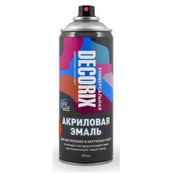 Эмаль 520мл унив. глянец черный