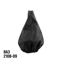 ЧЕХОЛ РЫЧАГА КПП SKYWAY ВАЗ 2108-09 21СМ ЭКОКОЖА ЧЕРНЫЙ