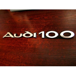 Надпись ауди 100 хром
