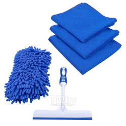 Набор для мойки а/м 5пр. (скребок: ручка 400мм, щетка 200мм, губка для ухода за авто 220х110х50мм,