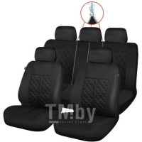 Чехлы на сиденья автомобиля универсальные, полиэстер, серые