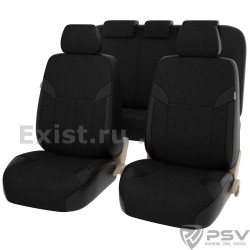 ЧЕХЛЫ AMULET NEXT ЭКОКОЖА/ВЕЛЮР ЧЕРНАЯ ОТСТРОЧКА ЧЕРНЫЕ PSV