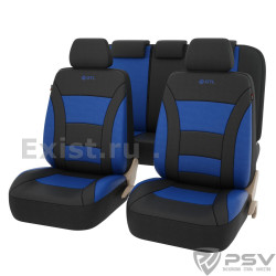 Чехлы commodore синий полиэстер с имитацией кожи