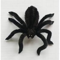 Паук чёрный на присоске