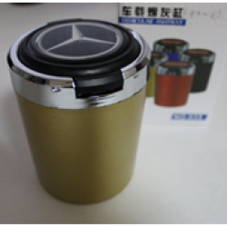 Пепельница с подсветкой с эмблемой марки авто gold (золотая) audi