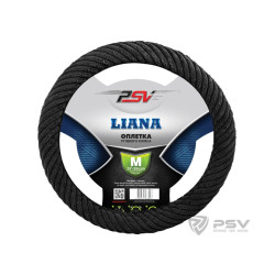 Оплетка на руль psv liana (черный) m,вельвет