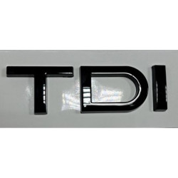 Надпись tdi чёрная длина 8см высота 2,3 (скотч)