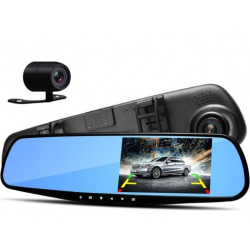 Авто-видеорегистратор зеркало e-98 c wifi 10 + камера заднего вида