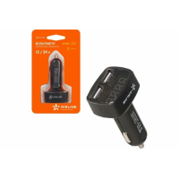 Вольтметр + 2usb 3,1a в прикуриватель 12-24в