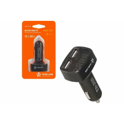 Вольтметр + 2usb 3,1a в прикуриватель 12-24в