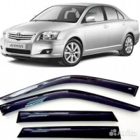 Дефлекторы toyota avensis 4дв. 2003, (4 пр)