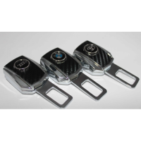 Заглушка ремня безопасности с замком металл с вставкой carbon audi n026